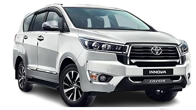 White Innova Crysta taxi