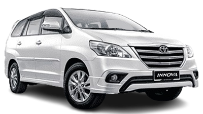 White Innova Crysta taxi